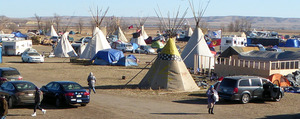 Standing Rock camp view