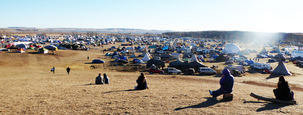 Oceti Sakowin camp near Standing Rock Reservation