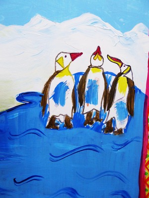 23 mural penguins