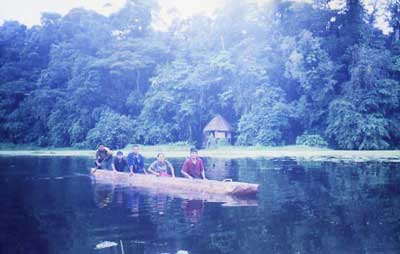 Dugout canoe for the lagoon 